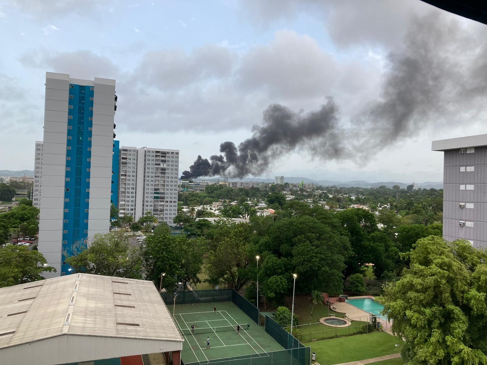 fuego subestación en Monacillos